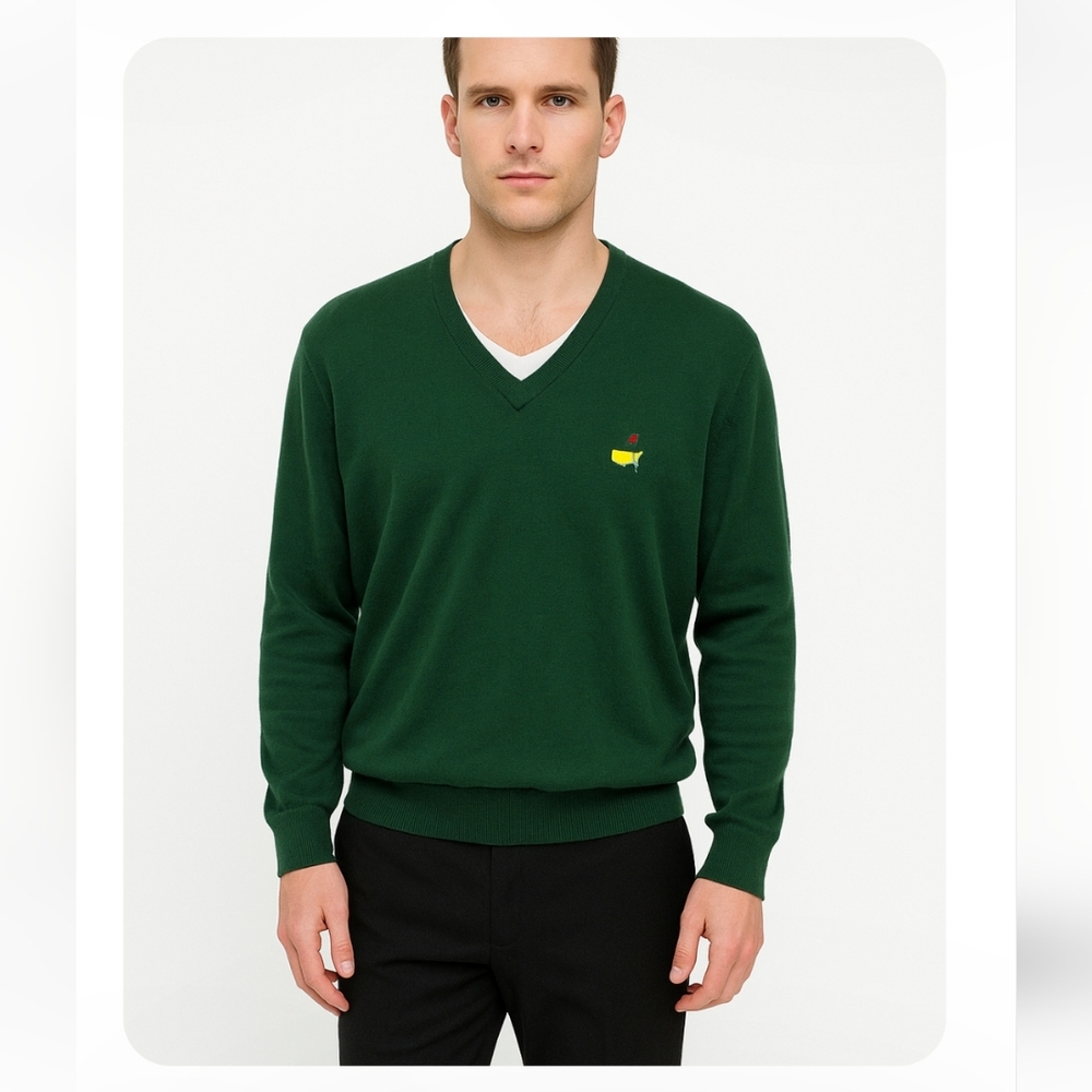 Slazenger Augusta National Golf Shop Masters Pullover Sweater Long Sleeve L Vint